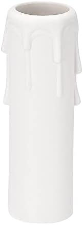 Uxcell Candle Socket Covers for E14 Chandeliers White Pack of 9