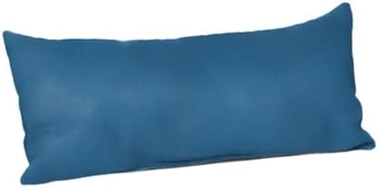 TRP Indoor Outdoor Rectangle Lumbar Throw Pillow Capri Pacific Blue Reversible