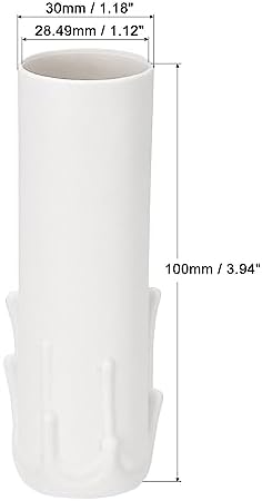 Uxcell Candle Socket Covers for E14 Chandeliers White Pack of 9