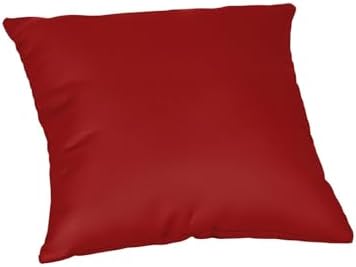 TRP Reversible Square Throw Pillow 20x20 Deep Red Maroon