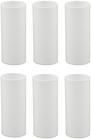 Creative Hobbies White Plastic Medium Base Candle Covers 6 Pack