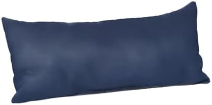 Navy Indigo Rectangle Lumbar Throw Pillow with Insert