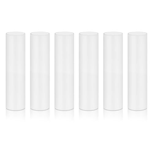 35 Inch White Plastic Candle Covers Set of 6