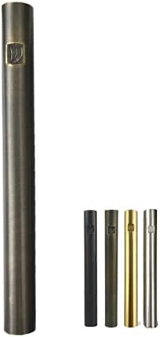 AS Brass Mezuzah Case With Scroll 6 Inches 1