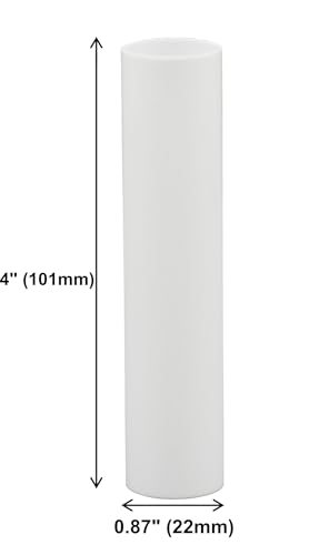 Creative Hobbies 4 Inch White Plastic Candle Covers Set of 12