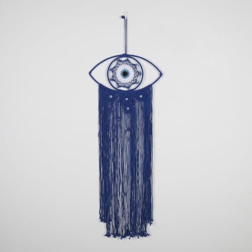 Handcrafted Boho Dreamcatcher Wall Hanging with Evil Eye