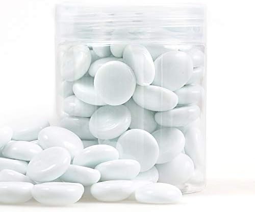 White Fire Glass Beads for Garden Decor and Aquarium
