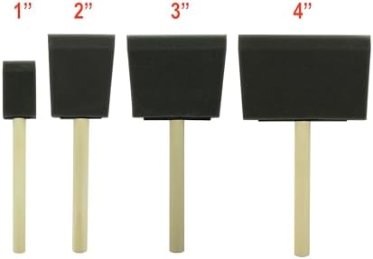 Poly Foam Brushes 21pcs Set for Painting and Staining