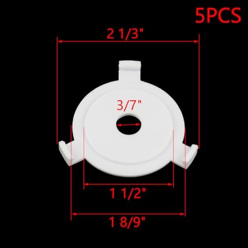 5PCS E27 to 37 Lamp Shade Adapter Ring