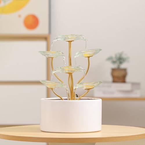 Tabletop Fountain Water Feature for Indoor and Outdoor Use