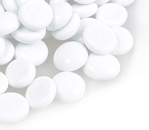 White Fire Glass Beads for Garden Decor and Aquarium