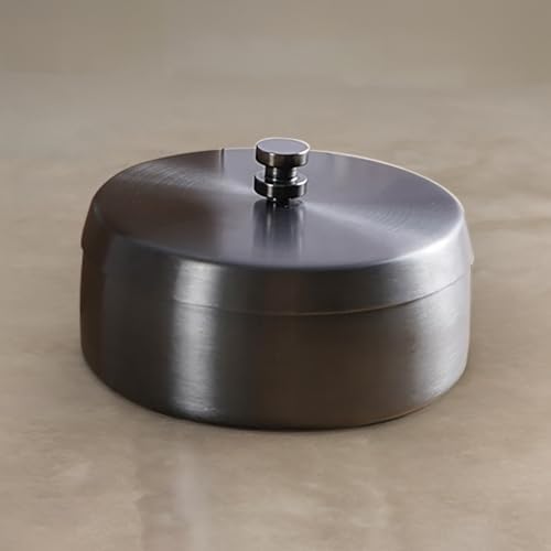 Stylish Stainless Steel Smell Proof Ashtray with Lid