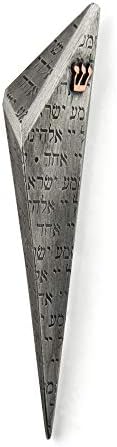 Joy Stember Pewter Copper Full Pattern Mezuzah 1