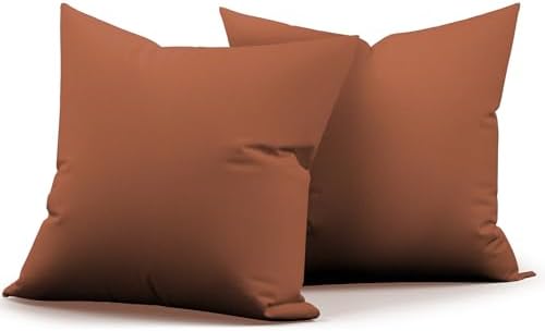 Premium 18x18 Inch Outdoor Throw Pillows 2 PCS Red