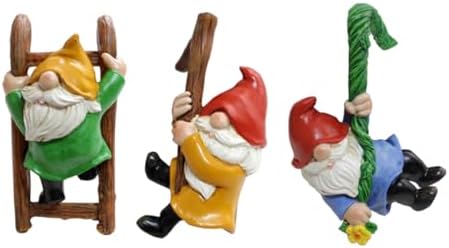3PCS Climbing Gnome Tree Faces Outdoor Decor