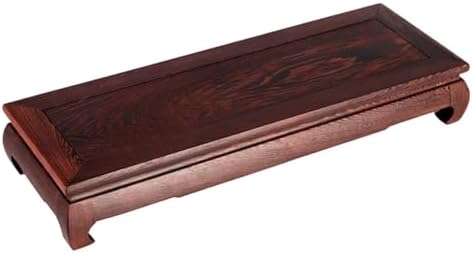 Wooden Bonsai Stand Vase Base Rectangular Display Pedestal