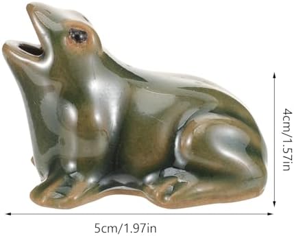 Ceramic Frog Pond Decor with Zen Garden