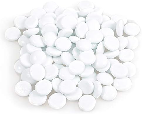 White Fire Glass Beads for Garden Decor and Aquarium