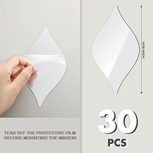 Weysat 3D Mirror Wall Stickers for Home Decor
