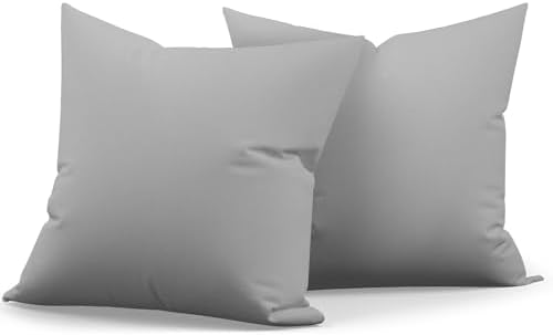 Metliv 20x20 Inch Outdoor Pillow Covers Set of 2 Gray