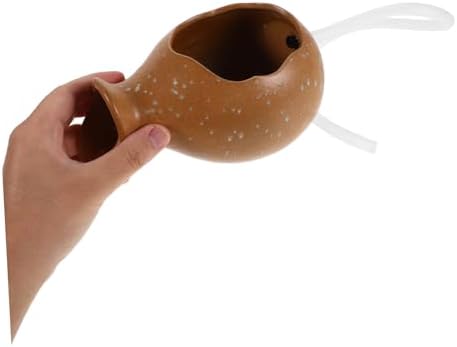 PRETYZOOM Mini Spitter Ceramic Fountain Jar for Fish Tank and Garden