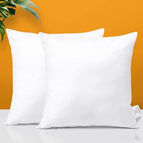 OTOSTAR Waterproof Throw Pillow Inserts 18x18 Inches Pack of 2