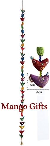 Mango Gifts 30 Bird Bell Tota Indian Hanging Decoration
