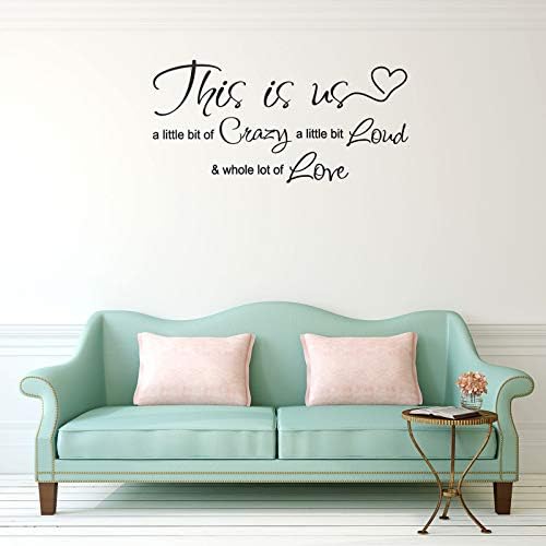 Outus Crazy Loud Love Wall Decal Vinyl Quote Art Family Saying