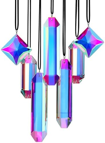 7 Piece Rainbow Crystal Sun Catcher Set
