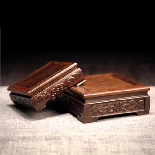 GOLDYWENDY Wooden Square Vase Display Stand