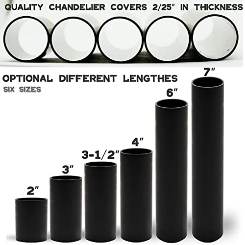 GooChan 3-Inch Black Plastic Socket Covers Set of 12