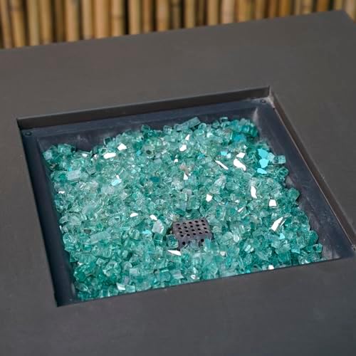 Skyflame 10-Pound Fire Glass with Light Green Reflective Finish
