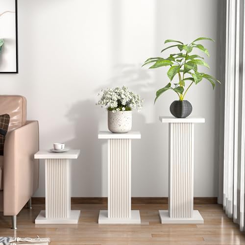 3-Piece Tall Plant Stand for Indoor Outdoor Display