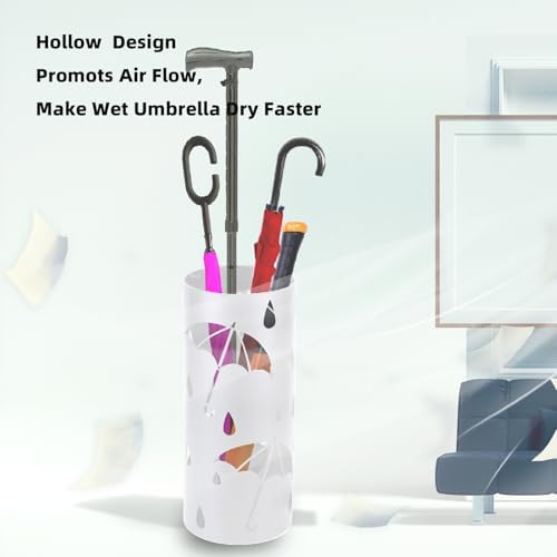 Umbrella Stand Rack for Entryway Freestanding Metal Holder 4-5 Umbrellas Capacity