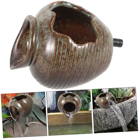 Yardwe Elegant Outdoor Fountain Ceramic Jar Decor