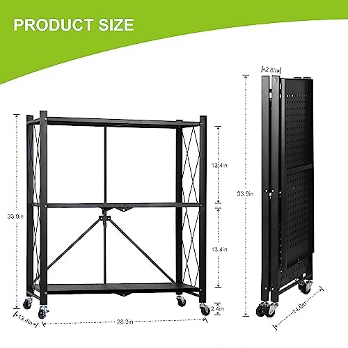 DOBEGARDEN 3 Tier Folding Plant Stand for Indoor Flowers