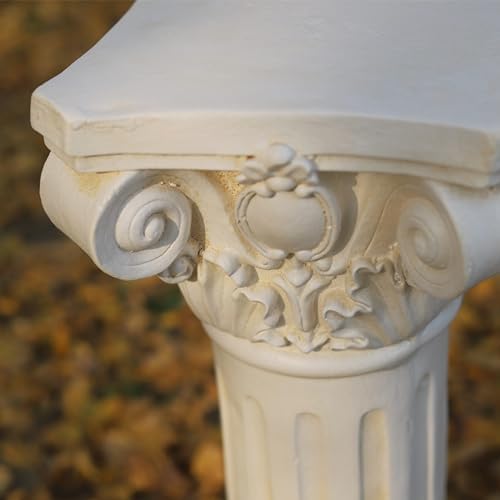 Classical Greek Ionic Column White Decor Stand