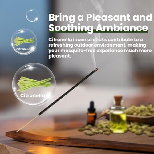 120 Pack Mosquito Repellent Sticks Deet Free Natural Citronella