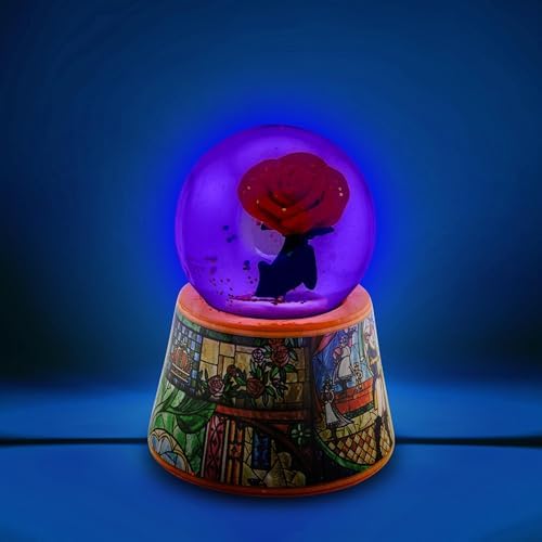 Disney Beauty and The Beast Light-Up Snow Globe 3 Inches Tall