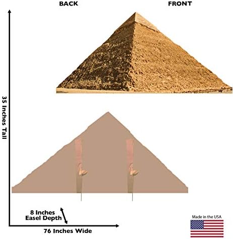 Cardboard People Chephren Pyramid Stand Up Decor