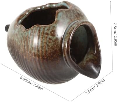 Happyyami Small Ceramic Jar Waterfall Fountain for Garden