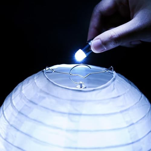 LIHAO 24 LED Battery Operated White Party Light Bulbs