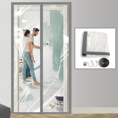 Dust Barrier Door Kit Magnetic Self Closing Gray 4x75