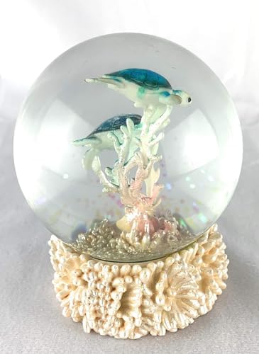 Sea Turtle Snow Globe Ocean Life Beach Themed Decor Figurine
