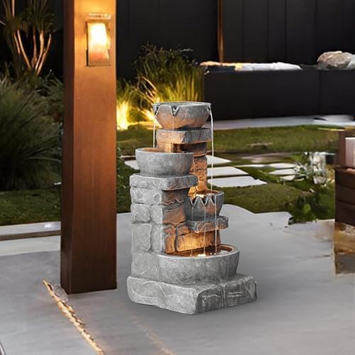 Teamson Home 3325 in LED Outdoor Water Fountain