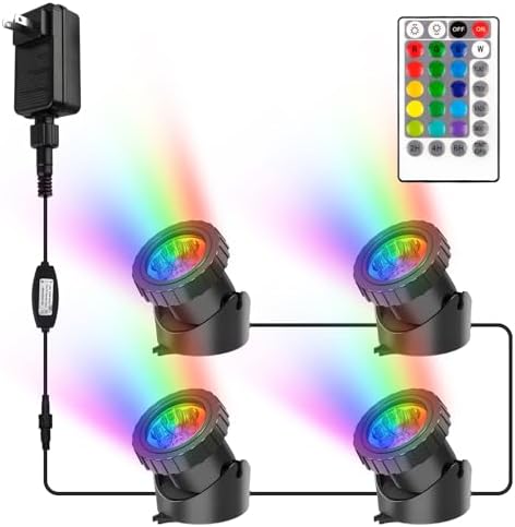 RGB Pond Lights with Timer and Remote Control 1