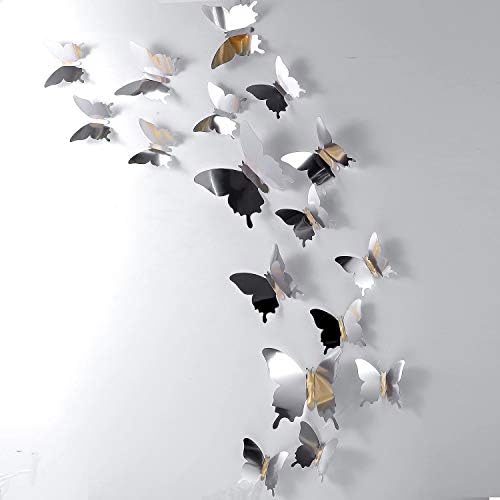 48 Piece DIY 3D Butterfly Wall Sticker Set