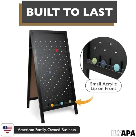 Ilyapa Extra Large Prize Drop Game Board - 28x57 Inch Double Sided Chalkboard Sign