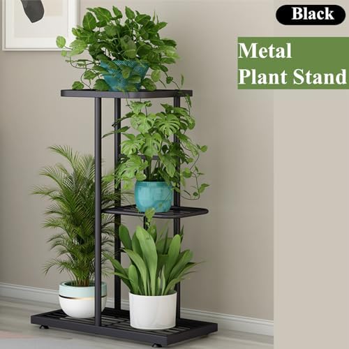 3 Tier Metal Plant Stand for Indoor Outdoor Use 1