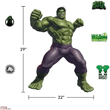 Wall Palz Marvel Hulk AR Wall Decal 29 Inch